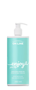 ON LINE Hand & Body Wash 2in1 Enjoy White Tea & Lotus Vegan 390ml