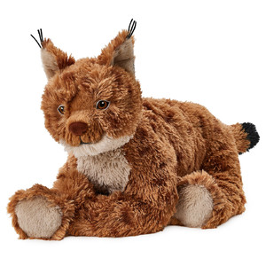 SKOGSDUVA Soft toy, lynx/orange brown, 63 cm