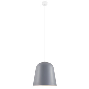 GoodHome Pendant Lamp Calume E27 38cm, grey