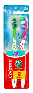 Colgate Max White Toothbrush, Soft 1 + 1 free