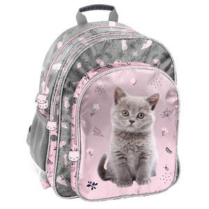 School Backpack 29x38x16 Kitten