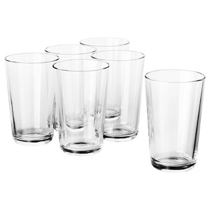 IKEA 365+ Glass, clear glass, 45 cl, 6 pack