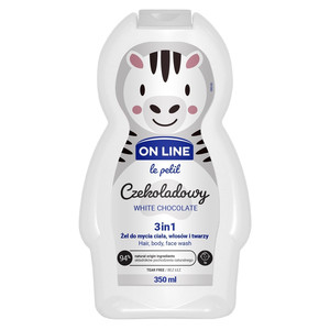On Line Le Petit 3in1 Hair, Body & Face Wash White Chocolate 350ml