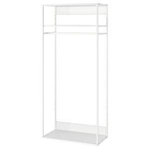 PLATSA Open clothes hanging unit, white, 80x40x180 cm