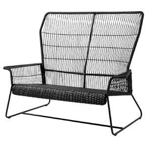 TALLSKÄR 2-seat sofa, outdoor, anthracite