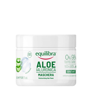 Equilibra Aloe Moisturising Hair Mask Aloe Vera & Hyaluronic Acid 98% Natural 450ml