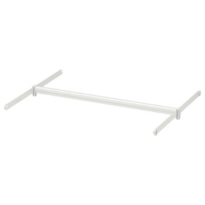 HJÄLPA Clothes rail + 2 suspension rails, adjustable/white, 60-100x55 cm