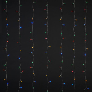 Christmas LED Lighting Curtain 240 LED, multicolour, outdoor