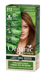 Joanna Naturia Organic Permanent Hair Color Cream Vegan no. 312 Natural