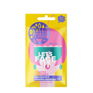 FARMONA TUTTI FRUTTI Let's Face It Moisturizing Mask With Moisturizing Complex 7% + Nutri Shot E+F 95% Natural Vegan 7g