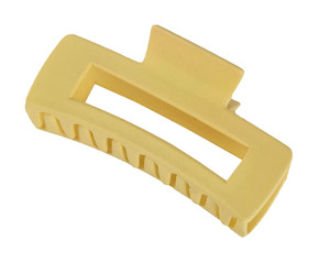 ECarla Hair Clip, rectangular, yellow