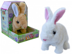 Interactive Toy Bunny, battery-operated, 1pc, assorted colours, 3+