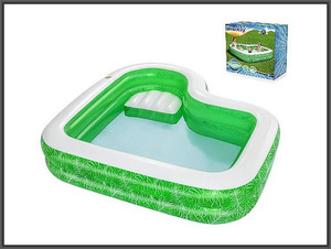 Bestway Inflatable Children's Pool Family Pool with Seat 231x231x51cm