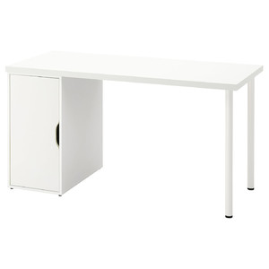 LAGKAPTEN / ALEX Desk, white, 140x60 cm