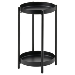 OLIVBLAD Plant stand, in/outdoor black, 35 cm