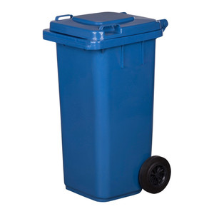 Waste Bin with Wheels Wheelie 240L, blue