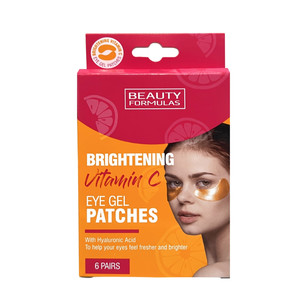Beauty Formulas Brightening Eye Gel Patches Vitamin C 6 Pairs