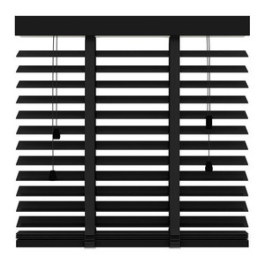 Venetian Blind 180 x 220 cm 50 mm, black