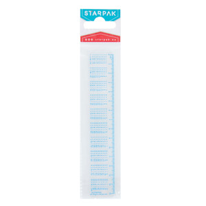 Starpak Plastic Ruler 15cm with Multiplication Table