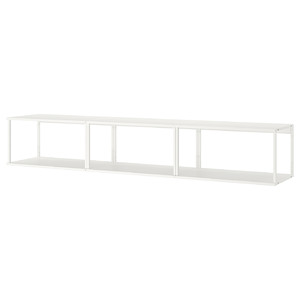 PLATSA Wall storage, white, 240x40x40 cm