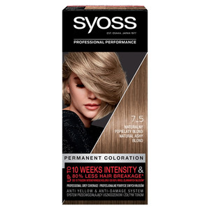 Schwarzkopf Syoss Permanent Coloration no. 7-5 Natural Ashy Blond