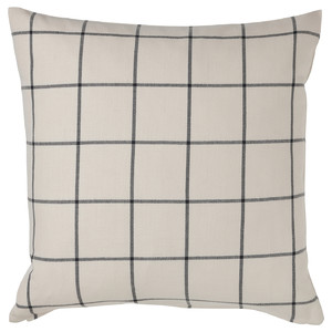 SPIKKLUBBA Cushion cover, off-white/black, 50x50 cm