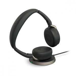 Jabra Headset Headphones Evolve2 65 Flex Link380a UC Stereo Wireless Charger