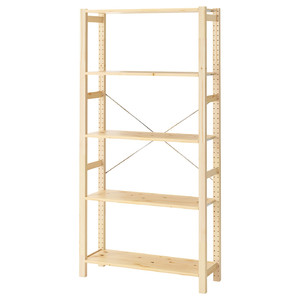 IVAR Shelving unit, pine, 89x30x179 cm