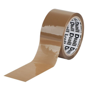 Diall Packing Packaging Tape Easy Tear 50 mm x 50 m, brown