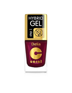 Delia Cosmetics Coral Hybrid Gel Nail Enamel no. 61 Pearl Raspberry 11ml
