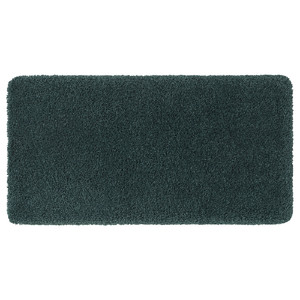 ALMTJÄRN Bathroom rug, grey-turquoise, 60x120 cm