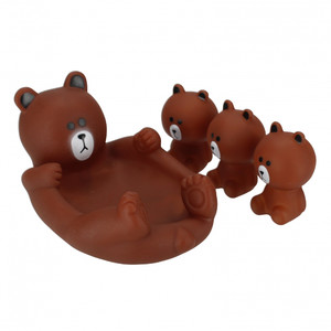 Bath Toys Set Bears 4pcs 6m+