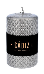 Artman Decorative Candle Cadiz, small, silver