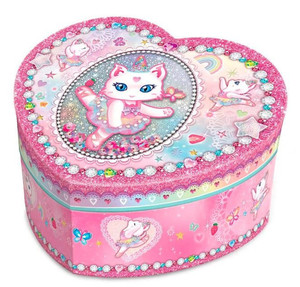 Pecoware Music Box Heart Cat Ballerina 6+