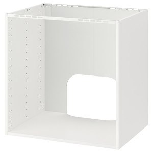 METOD Base cabinet for built-in oven/sink, white, 80x60x80 cm