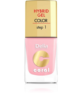 Delia Cosmetics Coral Hybrid Gel Nail Polish No. 04 pastel pink 11ml