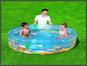 PHOTO Bestway Inflatable Kiddie Kids' Play Pool, assorted models, 150x53cm
