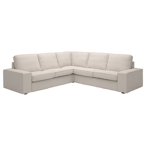 KIVIK Corner sofa, 4-seat, Tresund light beige