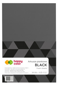 Craft Foam A4 5 Sheets, black