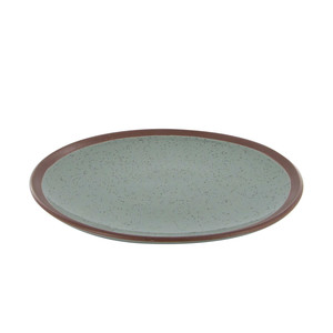 Plate Pavot 27cm, green