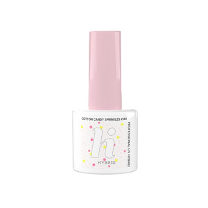 Hi Hybrid UV Gel Nail Polish Vegan Donuts #144 Cotton Candy Sprinkles 5ml