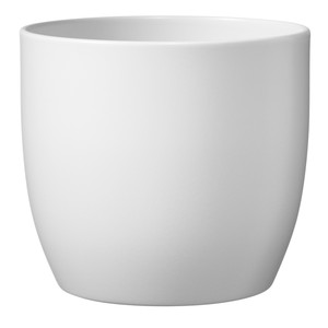 Ceramic Plant Pot GoodHome 19 cm, white