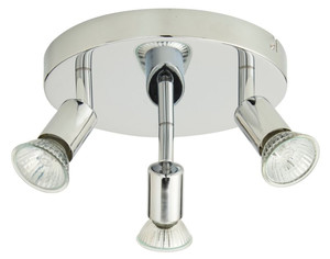 Metal Spot Ceiling Lamp  3 x 50 W GU10, chrome