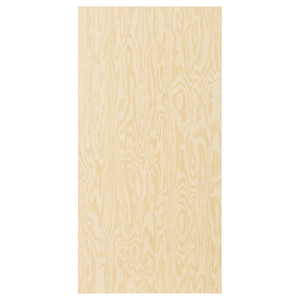 KALBÅDEN Door with hinges, lively pine effect, 60x120 cm