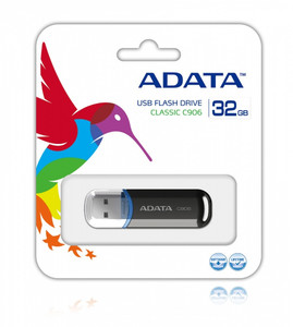 Adata Flash Drive DashDrive Classic C906 32GB USB2.0 Black