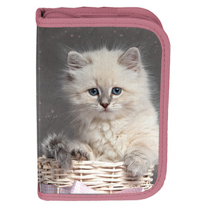 Pencil Case with School Accessories Kitten