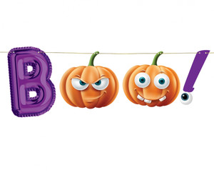 Halloween Paper Garland Boo 150cm