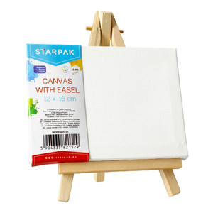 Starpak Canvas with Easel 12x16 cm