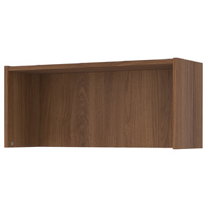 BILLY Height extension unit, brown walnut effect, 80x28x35 cm