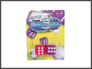 Bouncy Jumbo Dice with Light 3+